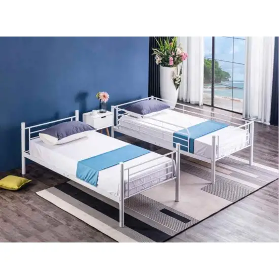 łóżko piętrowe rozstawne z materacami dla dorosłych